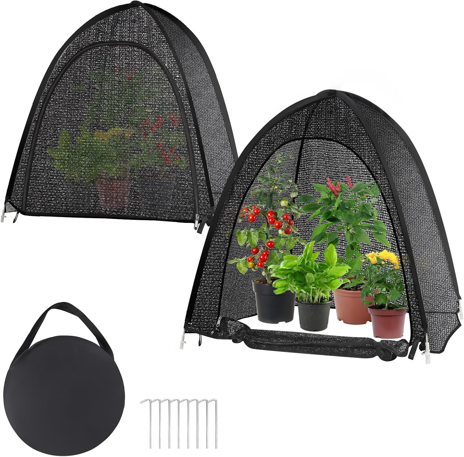 2 Pack Pop Up Plant Shade Tent, Plant Shades for Outdoor Plants, UV ...