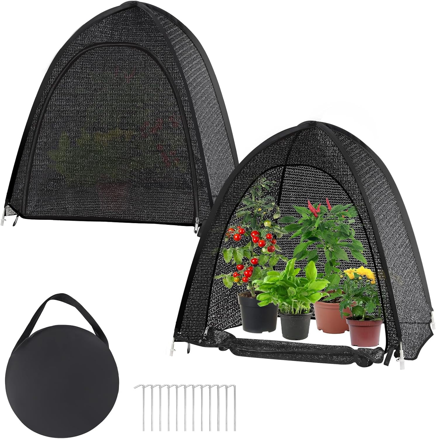 2 Pack Pop Up Plant Shade Tent, Plant Shades for Outdoor Plants, UV ...