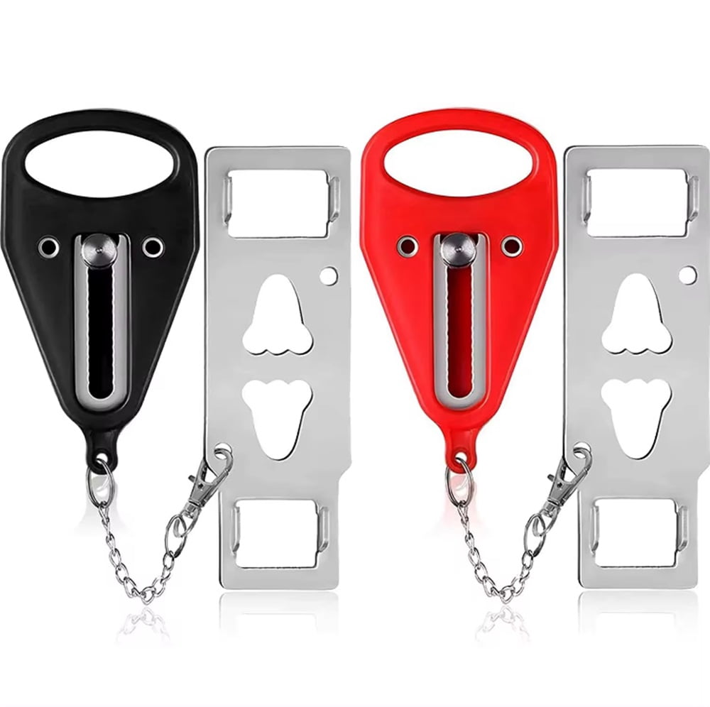 2-Pack Portable Door Lock for Home Security  Travel Lock for Added Safety & Privacy, Ideal for Hotels, Apartments, and College Dorms TIKA