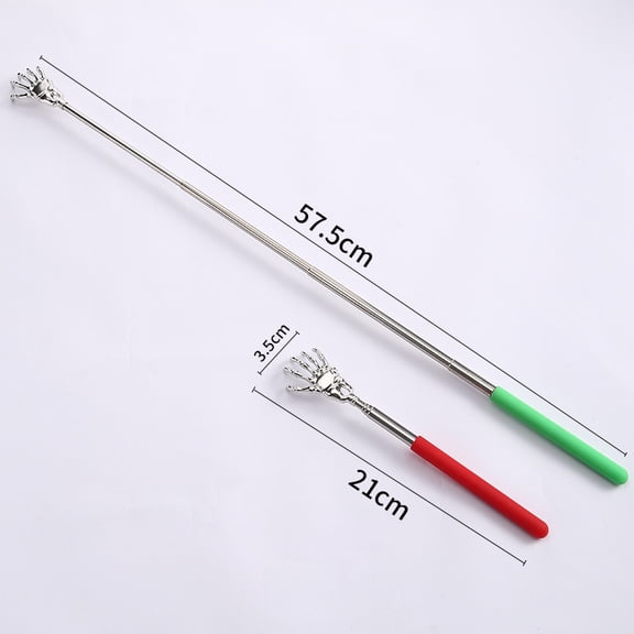 2 Pack Portable Extendable Back ScratcherStainless Steel Telescoping Back Scratcher for Both Human and Pets