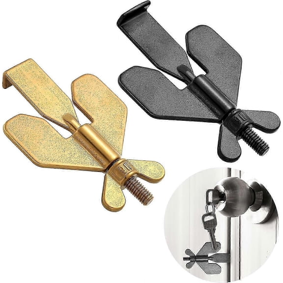 2-Pack Portable Home Security Door Locks - Solid Travel Security Devices for Enhanced Safety & Protection