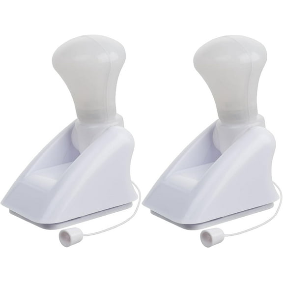 2 Pack Portable LED Light Bulb Cabinet Closet Lamp, Stick-Up Battery Powered Closet Light Bulb, Self Adhesive Wall Mounted Light with Pull Chain for Cabinet Bedroom