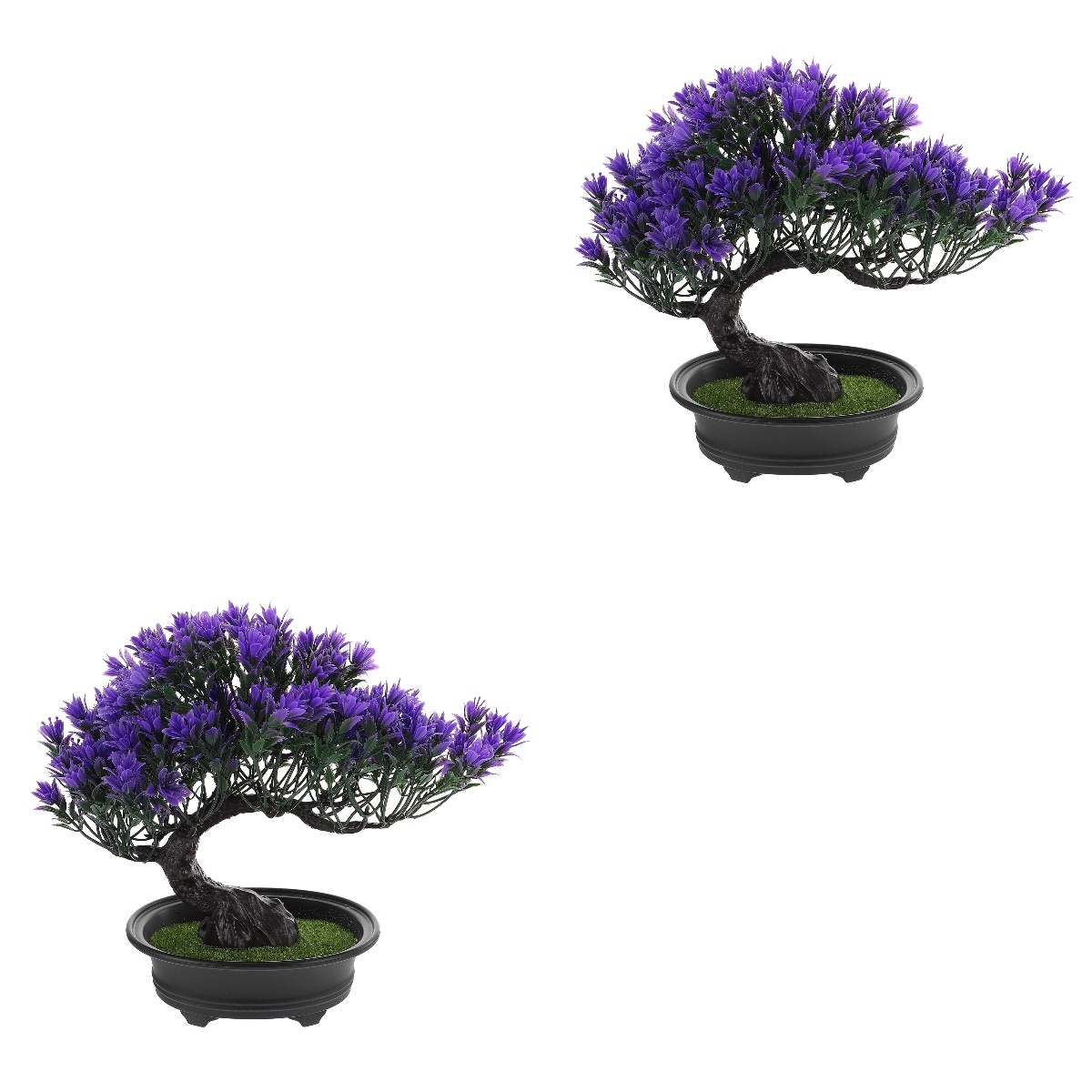 2 Pack Portable Simulated Welcoming Pine Potted Plant Fake Tree Office