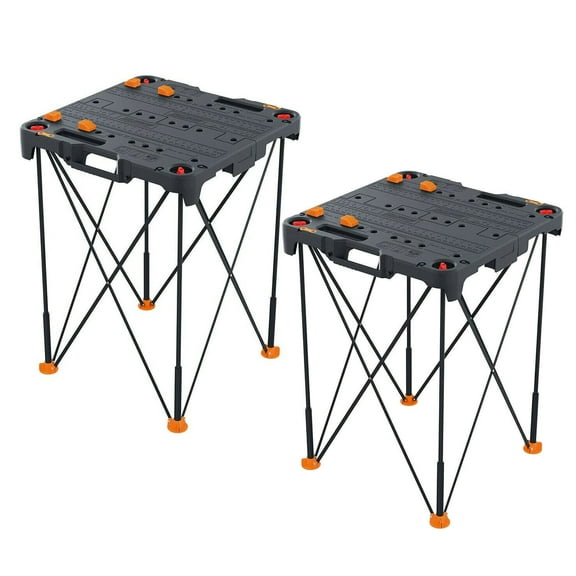 2-Pack Portable Tailgate Work Tables for On-the-Go Projects
