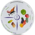 2 Pack Portion Control Plate MyPlate Method for Balanced Meal
