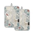 thumbnail image 1 of 2 Pack Pot Holders for Kitchen Heat Resistant Hot Pads Sets for Cooking Baking Hand-drawn Deer and Cardinals, 1 of 7