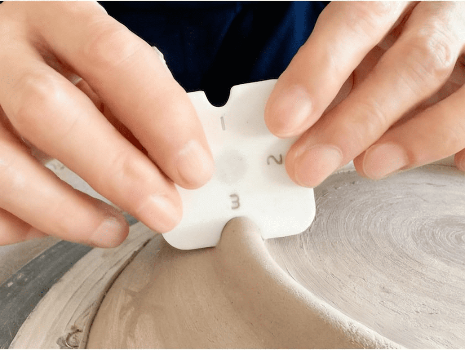 2-Pack Pottery Foot Rim Shape Tool, 4-in-1 Clay Modeling Kit, Compatible with Ceramic Trimming and Finishing