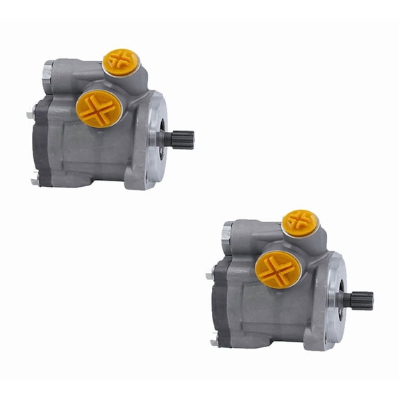 2 Pack Power Steering Pump for TRW 11 Tooth Spline Shaft 4.25 GPM Flow Rate Compatible with Freightliner SP33103, PEV2216-15R101 Replaces 14-14375-002, Haldex RP221619X