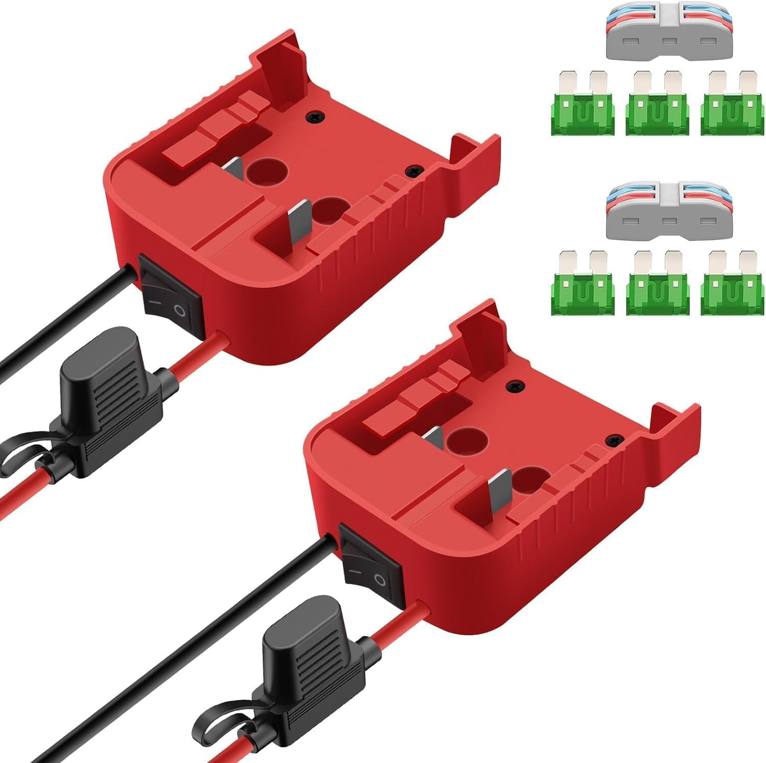 2 Pack Power Wheels Adapter for Milwaukee M18 Battery Adapter,18V Power