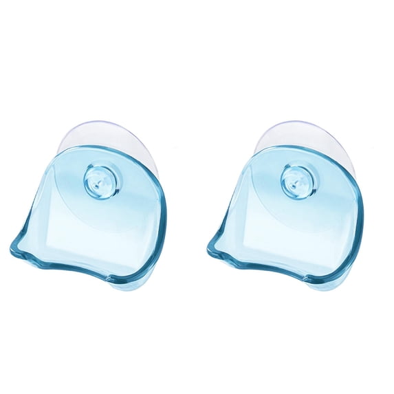 2 Pack Powerful Vacuum Suction Cup Hooks Adhesive Shaver Holder for Bathroom Kitchen, Plastic