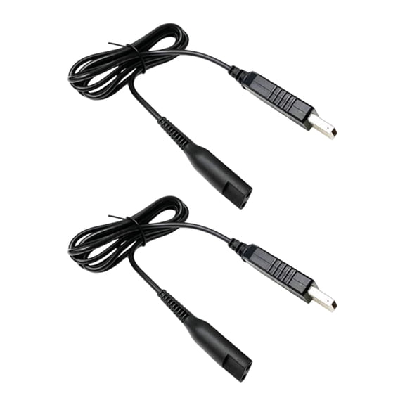 2 Pack Practical Chargings Wire Charging Cable Suitable for Shavers 1.2M Reinforced Joints PVC Texture Secure Charging