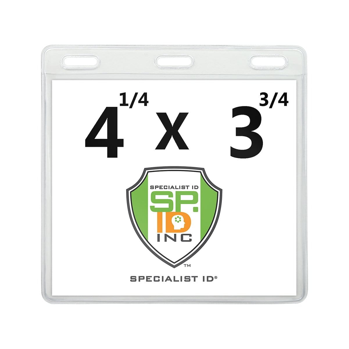 2 Pack - Premium 3 X 4 Name Badge Holder or 4x3 Card Holder ...