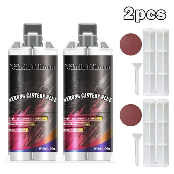 2-Pack Premium Metal Bonding Glue for Crafts - Precision Bonding, Low Odor, Smooth Finish - Ideal for Sculptures, Models, DIY Projects & Antique Restoration