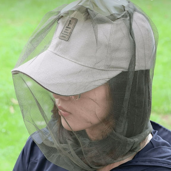 2 Pack Premium Mosquito Head Net for Insect, Fly & Bug Protection | Ultra Large & Long, Extra Fine Holes for Camping, Hiking, Fishing, Gardening, Safari, Fits All Hats for Men & Women