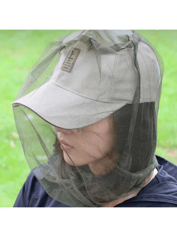 2 Pack Premium Mosquito Head Net for Insect, Fly & Bug Protection | Ultra Large & Long, Extra Fine Holes for Camping, Hiking, Fishing, Gardening, Safari, Fits All Hats for Men & Women