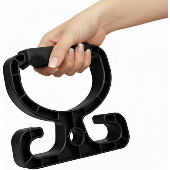 (2-Pack) Premium Multi Purpose Heavy Duty Grocery Shopping Bag Holder Carrier Handle - Upgraded Comfortable Grip - High Capacity