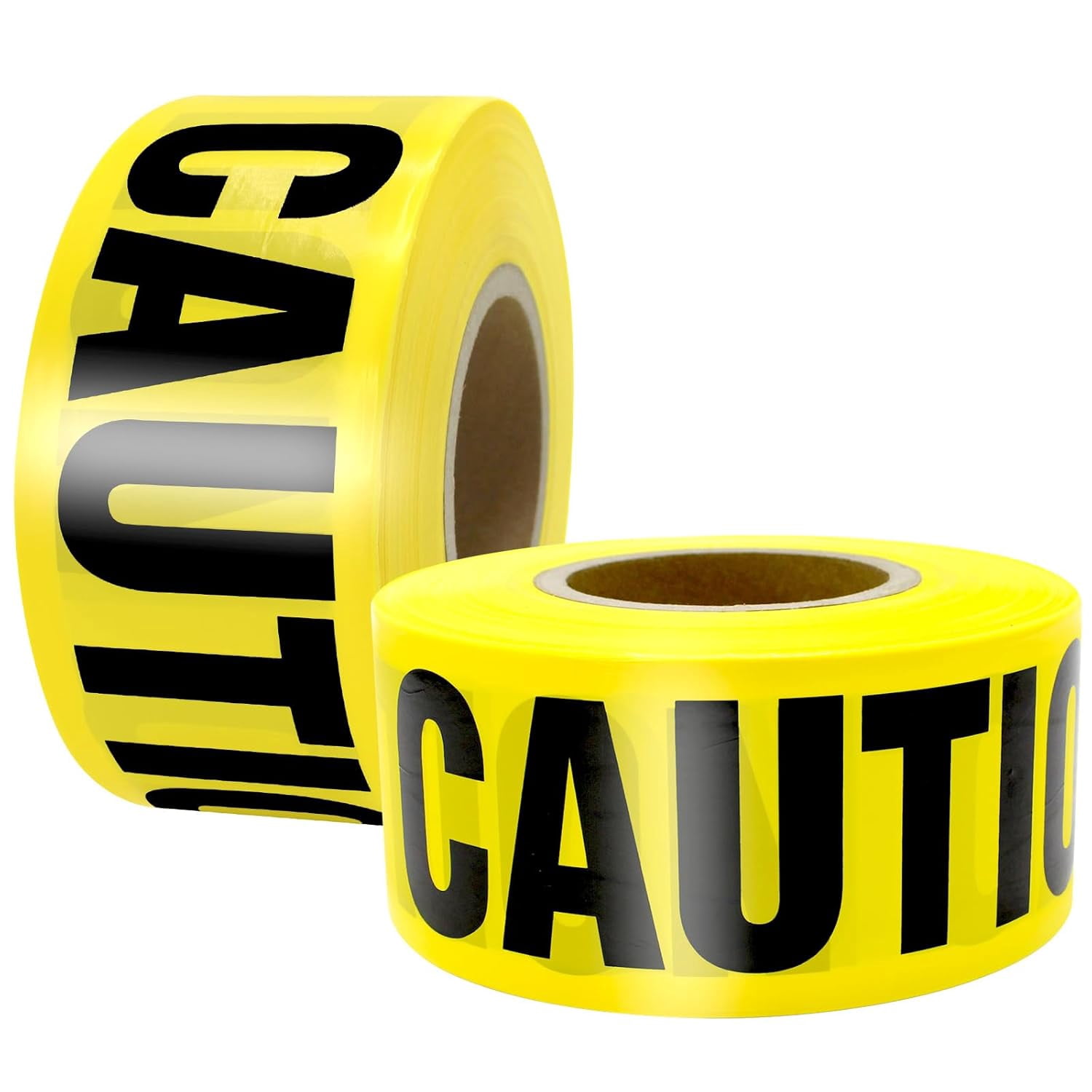 2 Pack Premium Yellow Caution Tape 3 inch x 1000 feet Halloween Caution ...