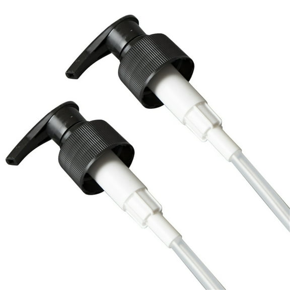 2 Pack Press Pump Dispenser Head, Bird Beak Plastic Lotion Replacement Pump for Screw Neck Bottles, Shampoo Body Wash Dispenser Universal Outlet Nozzle 8 Inch
