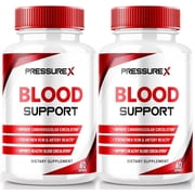2 Pack Pressure X Pro Capsules, Advanced Formula Blood Support Supplement, All Natural Pills to Maintain Healthy Levels, Maximum Strength for Overall Wellness, Pressure XPro 120 Capsules