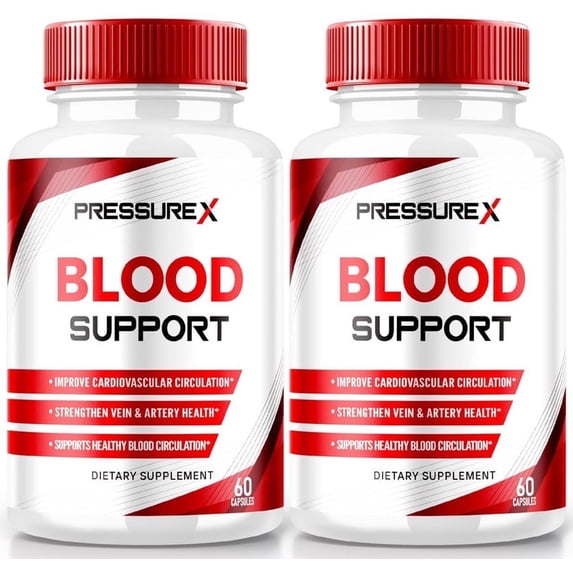 (2 Pack) Pressure X Pro Capsules, Advanced Formula Blood Support Supplement, All Natural Pills to Maintain Healthy Levels, Maximum Strength for Overall Wellness, Pressure XPro (120 Capsules)