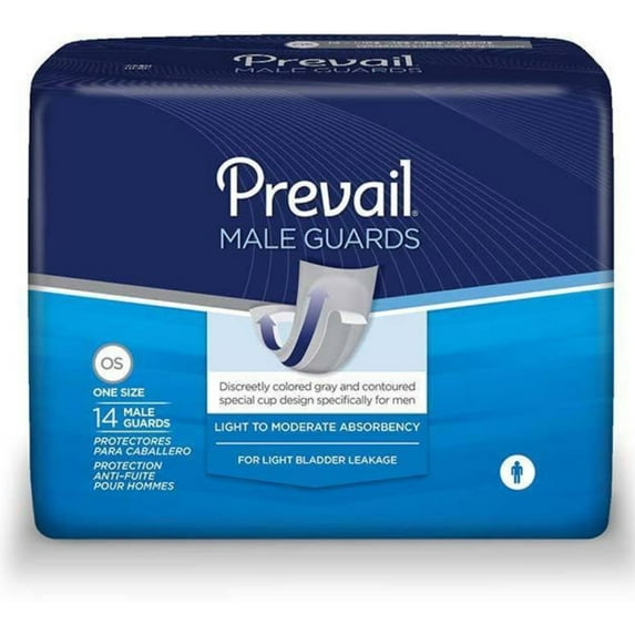 2 Pack - Prevail Guards for Men, Maximum Absorbency, One Size, 14 count