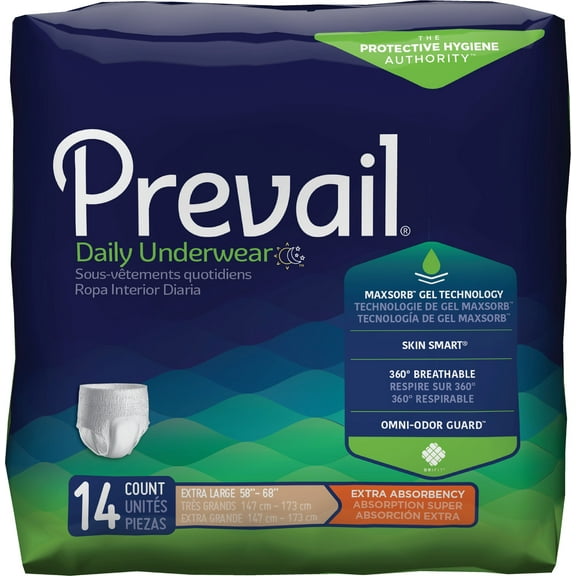2 Pack - Prevail Protective Underwear, Extra Absorbency, Extra Large, 14 count