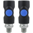 thumbnail image 1 of 2 Pack Prevost Safety Air Plug Coupler 1/4" MNPT Prevo S1 Industrial ISI061251, 1 of 3