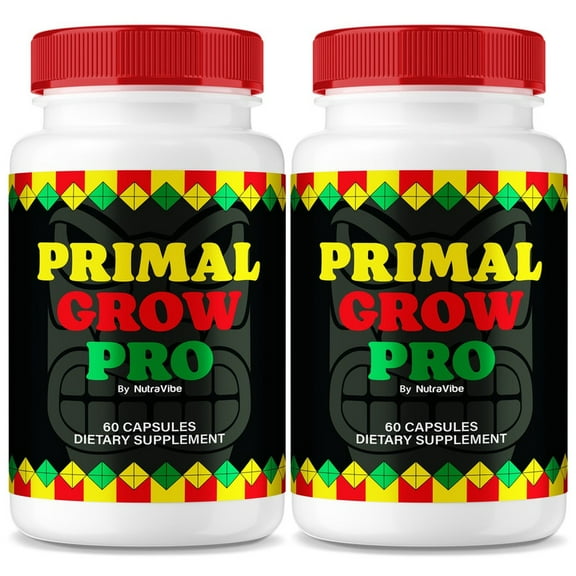 (2 Pack) Primal Grow Pro  Original PrimalGrow Pro Formula with Ingredients to Help Maintain Lasting Energy, Support Performance | Just 2 Easy-to-Swallow Pills a Day (120 Capsules)