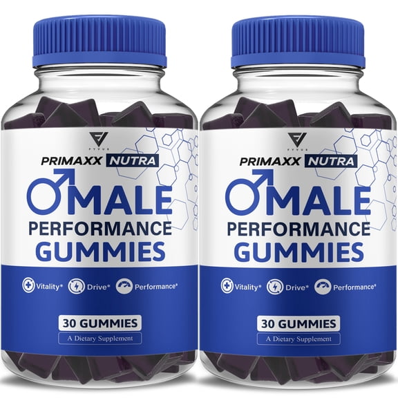 (2 Pack) Primaxx Nutra Gummies, PrimaxxNutra Maximum Performance Gummy Supplement, PrimaxNutra Premium Formula (2 Month Supply)