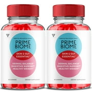 2 Pack Prime Biome Gummies PrimeBiome Skin & Gut Supplement 120 Gummies