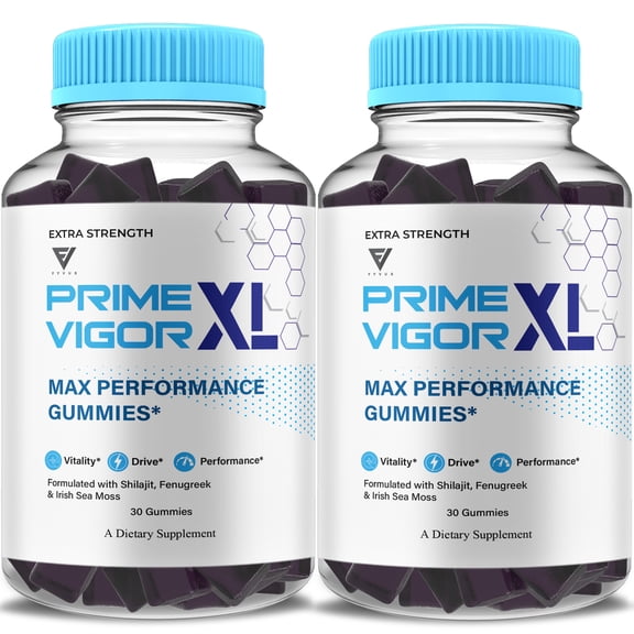 (2 Pack) Prime Vigor XL Gummies Prime XL Vigor Performance Gummy (2 Month Supply)