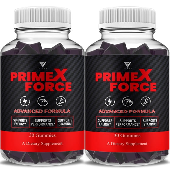 (2 Pack) Prime X Force Male Gummies, PrimeXForce Performance Supplement (60 Gummies)