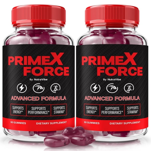 (2 Pack) PrimeX Force – Gummies with a Natural Daily Blend for Energy & Wellness | Great-Tasting, Easy-to-Chew Gummies (120 Gummies)