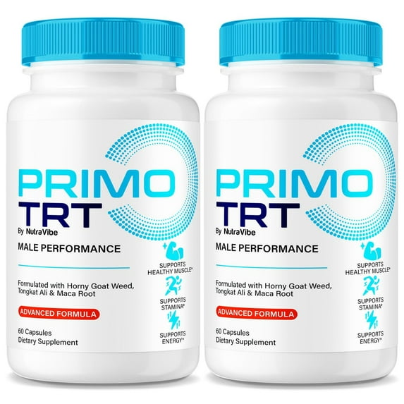 (2 Pack) Primo TRT Pills – PrimoTRT ME Support Formula with a Clean, Natural Blend | Just 2 Easy-to-Swallow Capsules for Daily Wellness (120 Capsules)
