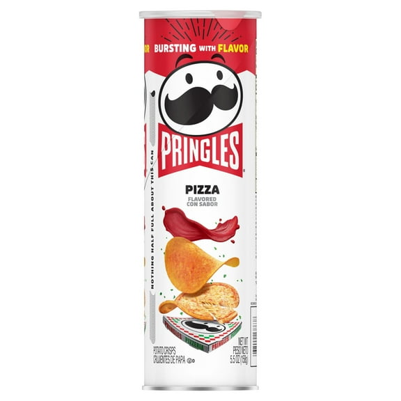 2 Pack - Pringles Pizza Flavored 5.5 oz Package May Vary