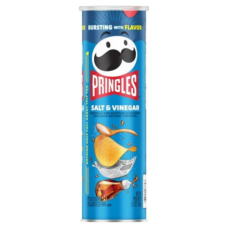 2 Pack - Pringles Salt & Vinegar Flavored 5.5 oz Package May Vary