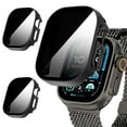 thumbnail image 1 of 2 Pack Privacy Apple Watch Case, [26 Degree Anti Spy] [Touch Sensitive]Ultra-Thin Glass Lightweight Cover Bumper for Apple Watch Series Ultra 3/2/1 49mm, Anti-peep Screen Protector for iWatch Series, 1 of 8