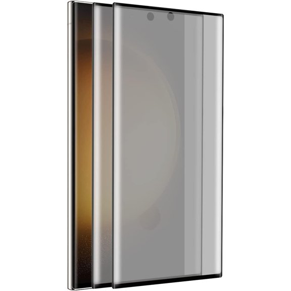 2 Pack Privacy Screen Protector, Anti-Spy Anti-Scratch Ultra-Thin Clear 9H Tempered Glass Protective Film Replacement for S23 Ultra 2023 (Support Fingerprint Scanning)