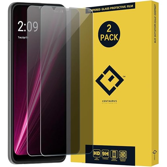 2 Pack Privacy Screen Protector, Anti-Spy Anti-Scratch Ultra-Thin Clear 9H Tempered Glass Protective Film Replacement for T-Mo bile Revvl 6x Pro 5G (Not Support Fingerprint Unlock)