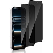 2 Pack Privacy Screen Protector Compatible with iPhone 17 Pro, Tempered Glass with Smooth Comfort-Touch, 9H Protection Film Case Friendly, Bubble-Free
