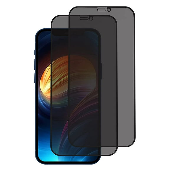 2 Pack Privacy Screen Protector Compatible with iPhone 13, 9H Hardness HD Anti-Spy Private Tempered Glass Films