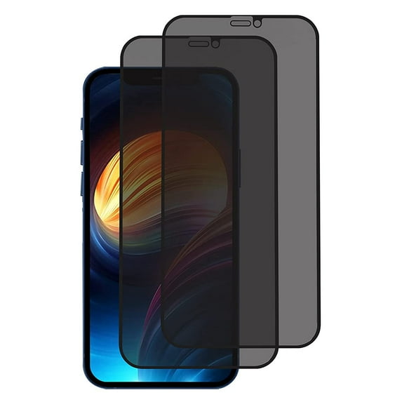 2 Pack Privacy Screen Protector Compatible with iPhone 13 Pro Max, 9H Hardness HD Anti-Spy Private Tempered Glass Films