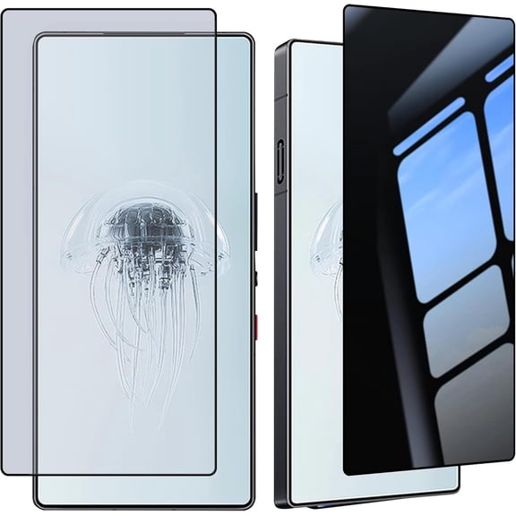 for 2 Pack Privacy Screen Protector for Nubia Red Magic 9 Pro Privacy Screen Protector, 2 Tempered Glass Screen Protector,Anti-Scratch Easy to Install,Anti-Spy