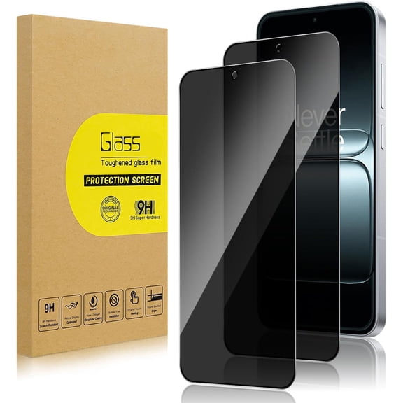 for 2 Pack Privacy Screen Protector for OnePlus 13T [Anti-Spy Tempered Glass], Ultra HD, Anti-Scratch, Bubble-Free, Easy Install 9H Protective Glass for OnePlus 13T