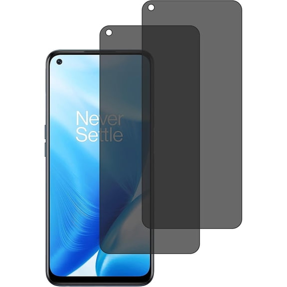 for [2 Pack] Privacy Screen Protector for OnePlus Nord N200 | 5G, 9H Hardness, Anti-Scratch, Anti Spy, Tempered Glass Screen Protector for OnePlus Nord N200 | 5G