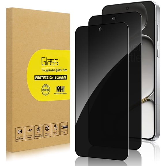 2 Pack Privacy Screen Protector for Oneplus 15R [Anti-Spy Tempered Glass], Ultra HD, Anti-Scratch, Bubble-Free, Easy Install 9H Protective Glass for Oneplus 15R