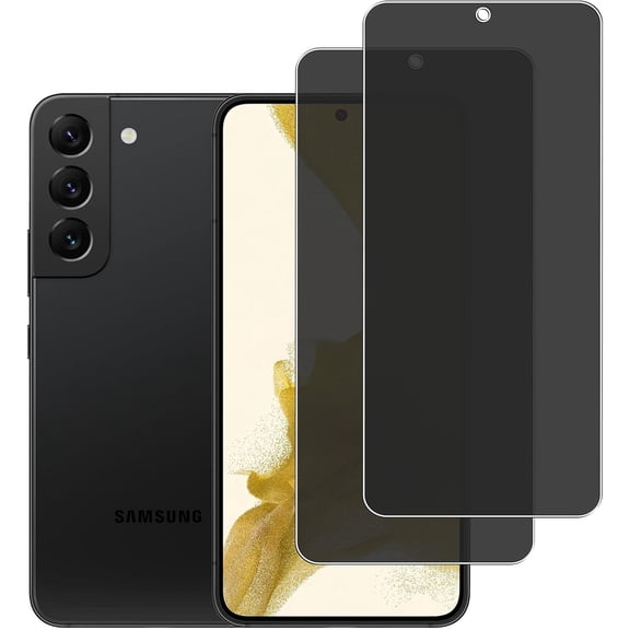 for [2 Pack] Privacy Screen Protector for Samsung Galaxy S22/S23 5G, 9H Hardness, Anti-Scratch, Anti Spy, Tempered Glass Screen Protector for Samsung Galaxy S22/S23 5G