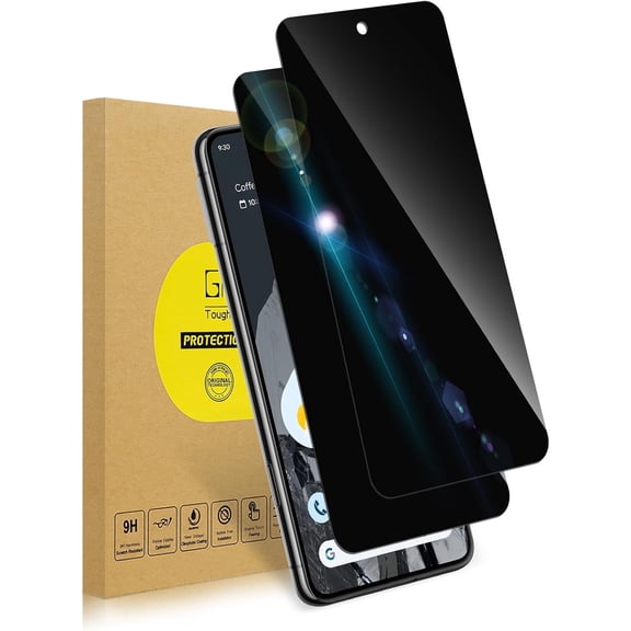 2 Pack Privacy Screen Protector for Google Pixel 8|Anti-Spy Tempered Glass Anti-Scratch, 9H Hardness & Easy Installation