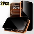 thumbnail image 1 of 2 Pack Privacy Screen Protector for iPhone 12 Pro [6.1 inch], Camera Lens Protector, Anti-Spy Tempered Glass Film [9H Hardness], Dynamic Island Compatible, Case Friendly, 1 of 14