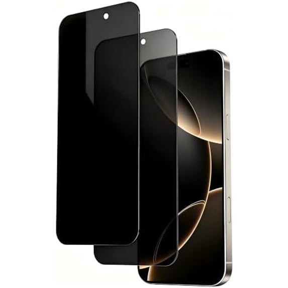 2 Pack Privacy Screen Protector for iPhone 16 Pro Max 6.9 Inch, 28 ...